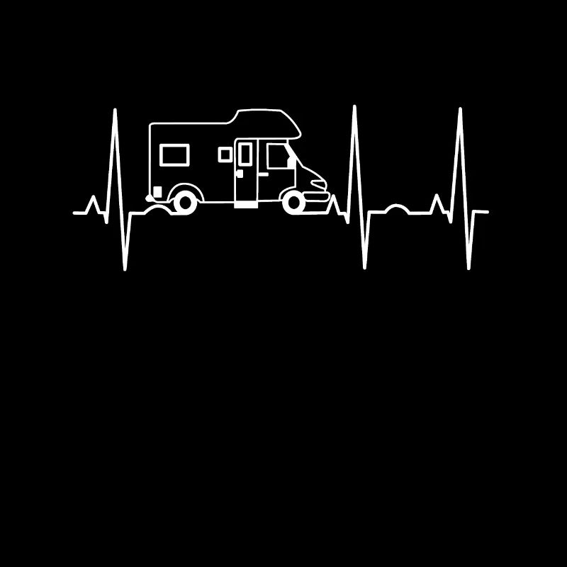Wohnwagen Herzschlag Campen Camping Shirt
