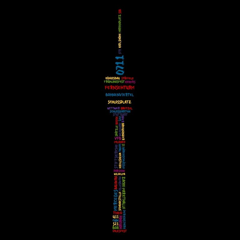 Stuttgart Fernsehturm (bunt)