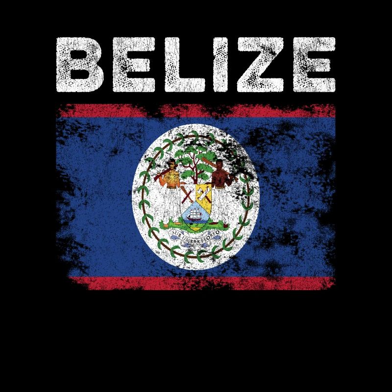 Drapeau du Belize en détresse - Drapeau du Belize
