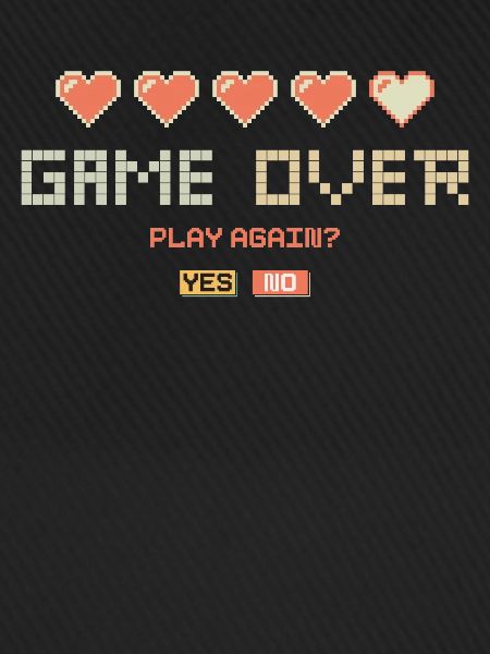 Game Over Retro Lettering