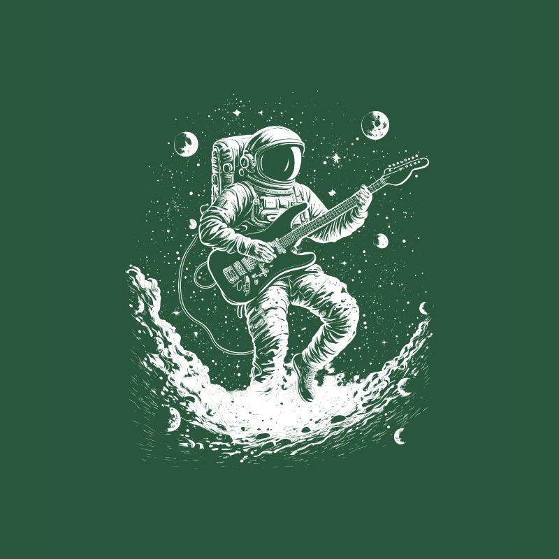 Astronaut Guitar Player