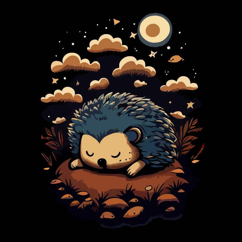 Süßer Igel schläft
