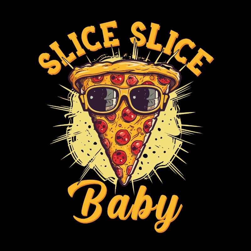 Slice Slice Pizza Sonnenbrille Pizzeria