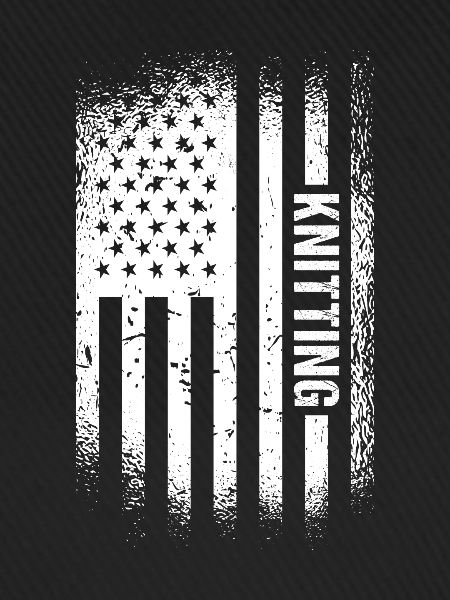 Knitter Us Flag Knitting