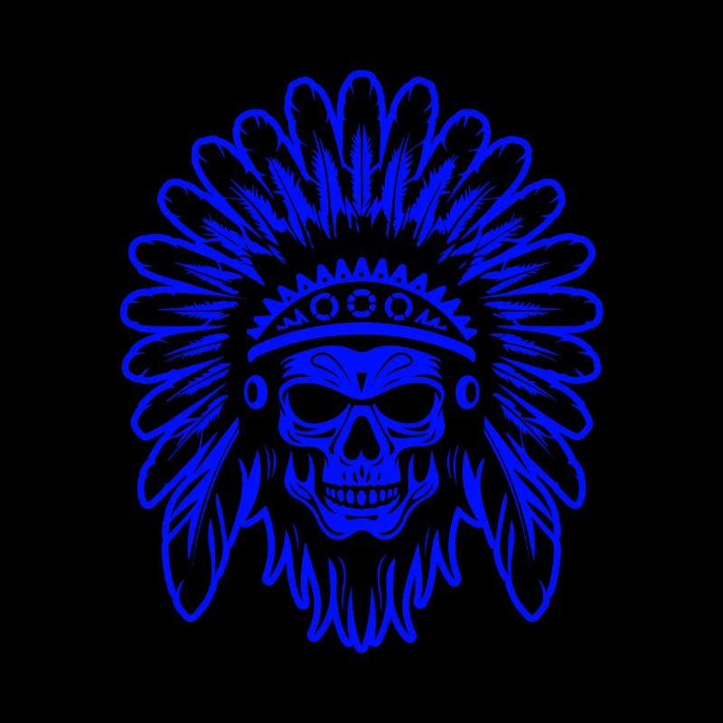 Apache Totenkopf Indianer