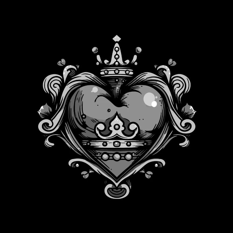Herz Symbol Krone