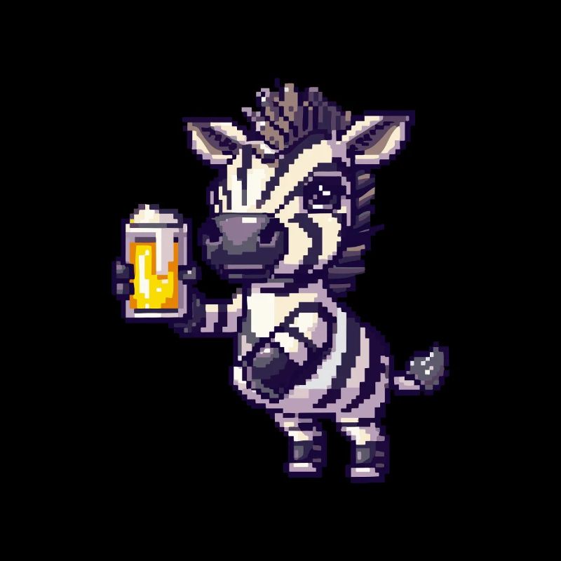 Bière Zebra Pixel