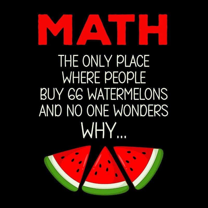 Drôle de professeur de mathématiques disant pastèque Calcul