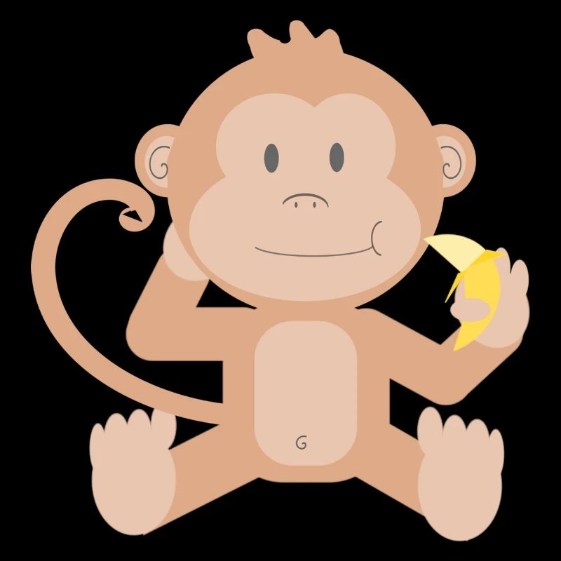 Monkey with banana