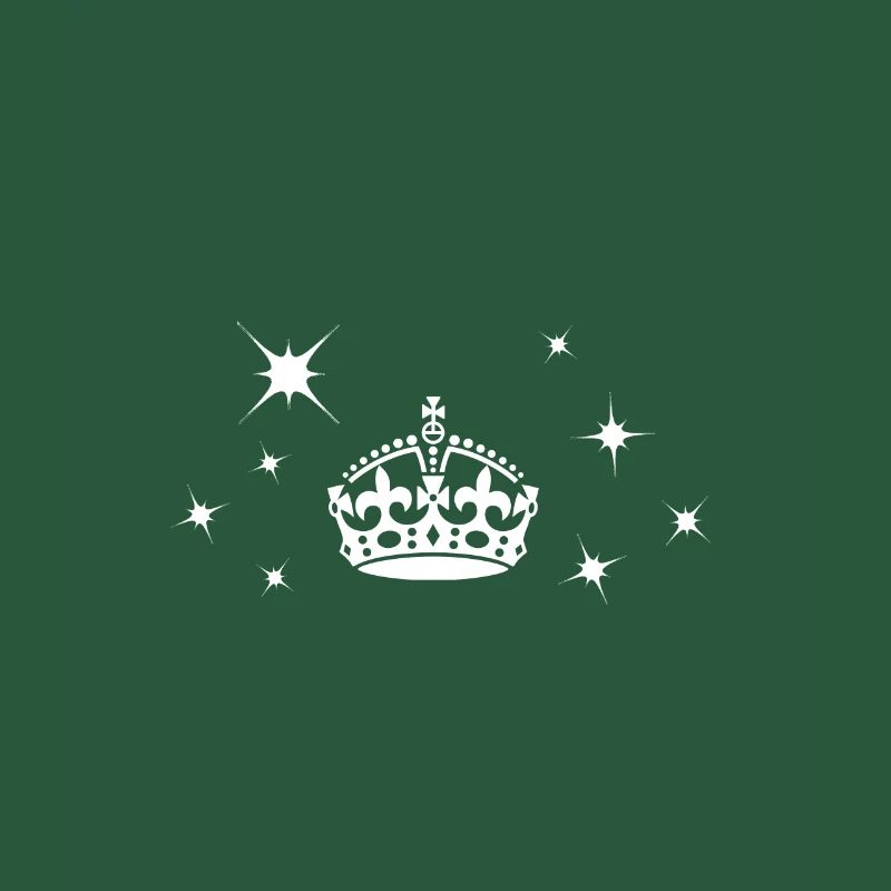 Keep Calm Krone Star Sternchen Krönchen crown