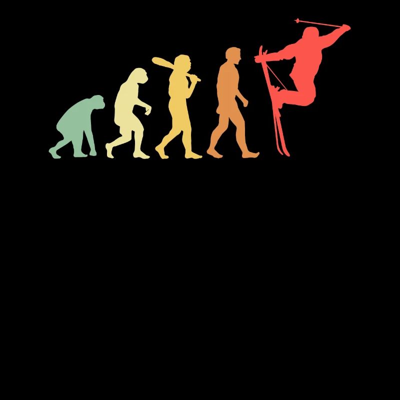 Skier Evolution Mountains Ski Sports Skier Skiing