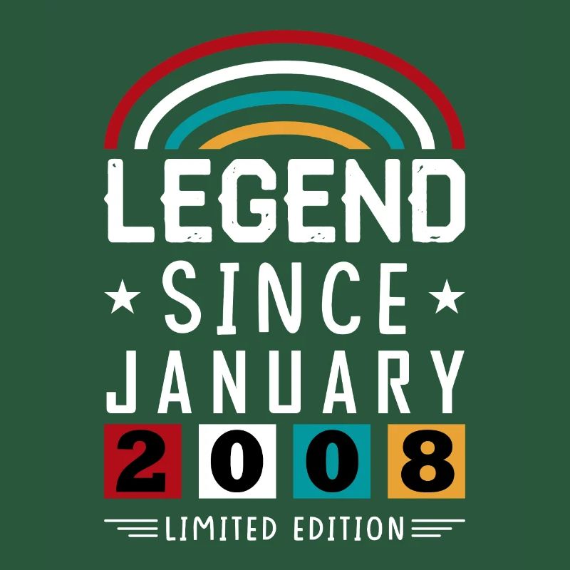 2008 Legend Since Geburtstag Geschenk Januar