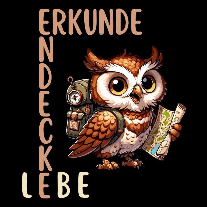 Erkunde, Entdecke, Lebe Eule