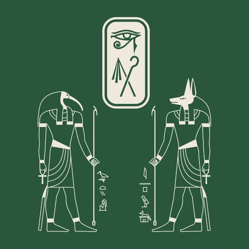Osiris anubis égyptien hiéroglyhs de