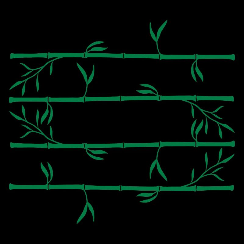 4 bars long bamboo pattern plant silhouette vi