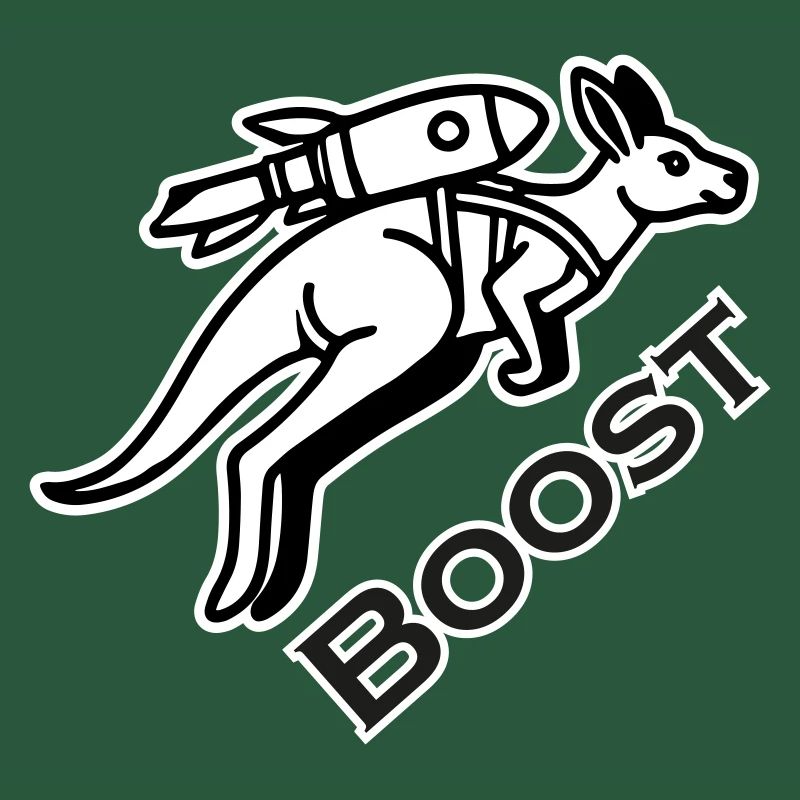 Kangaroo With Jetpack - Boost Design