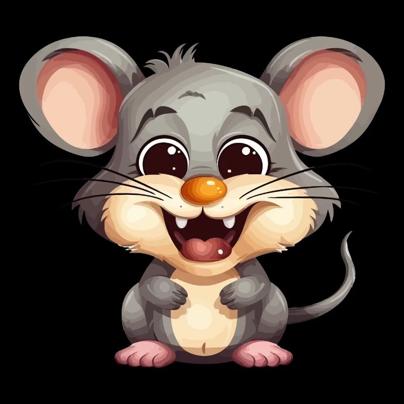 Cute cuddly mouse for nature rodent lover