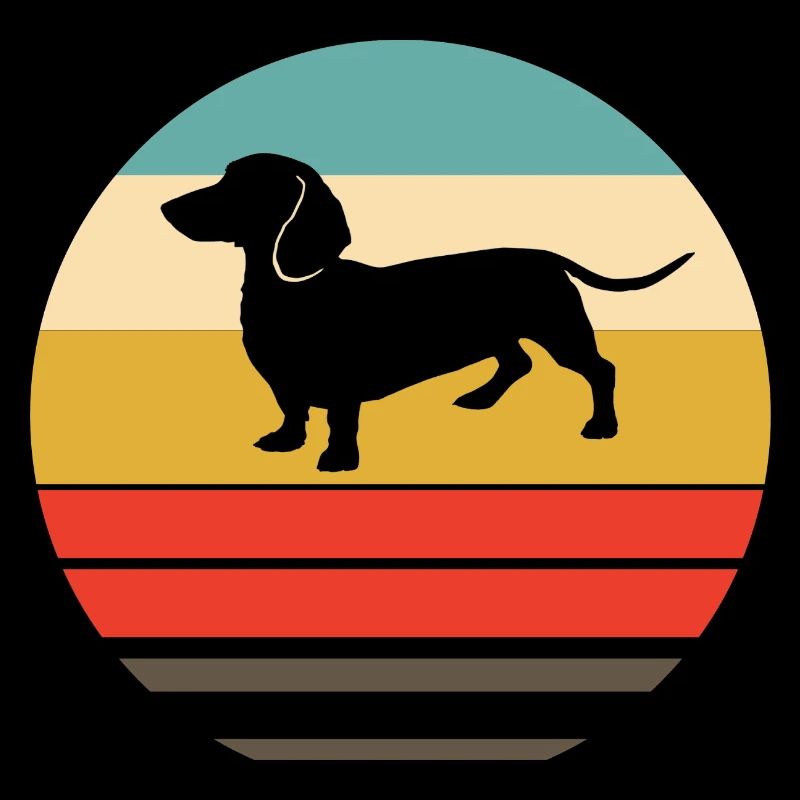Retro Dackel Geschenk