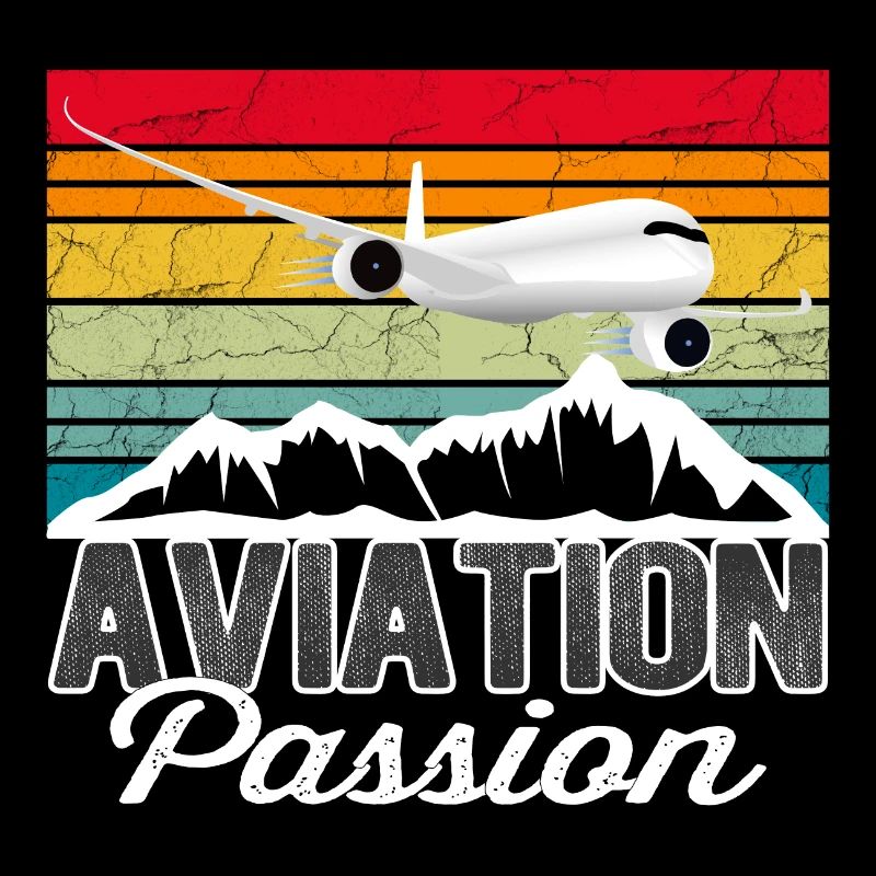 Aviation Passion Sunset - Vintage Geschenk Pilot
