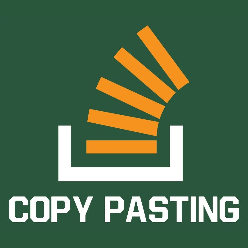 Copy Pasting Programming Coder Software Developer