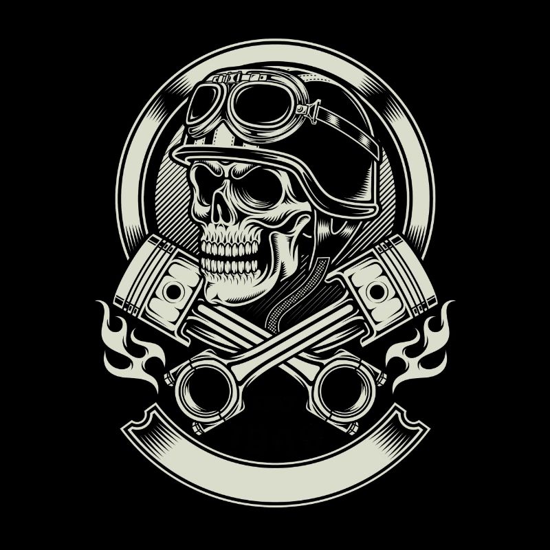 Totenschädel Skull mit Helm