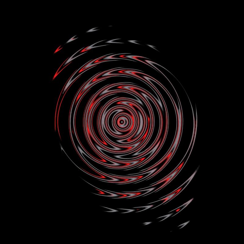 Black red waves