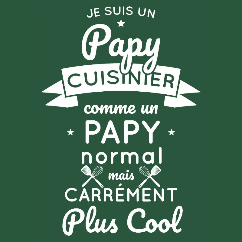 Papy cuisinier comme un papy normal plus cool