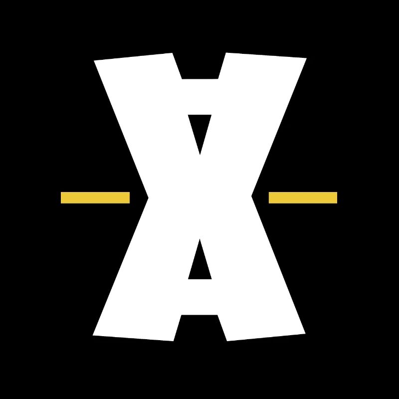 Art numérique Double X dash