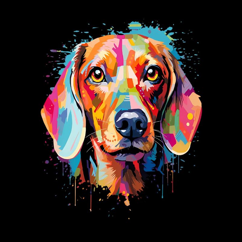 Teckel coloré