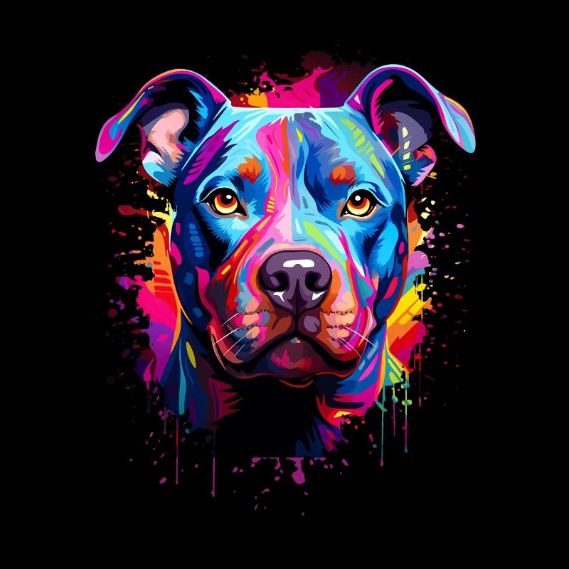 Pitbull coloré