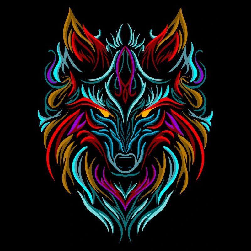 Wolf Tattoo Bunt