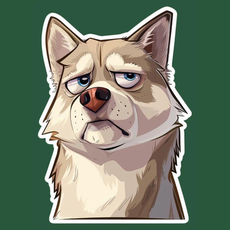 Grumpy the Husky