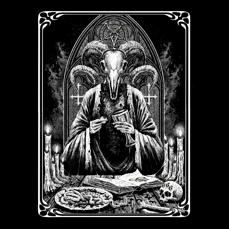 Satanic Okkult Dark Art Devil 666 Pentagram