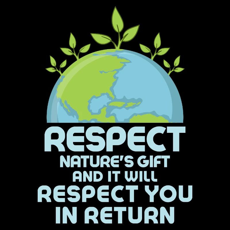 Respect Nature's Gift Planet Environmental Earth D