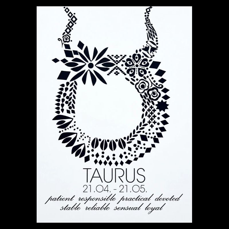 Taurus Blüten-Ornament