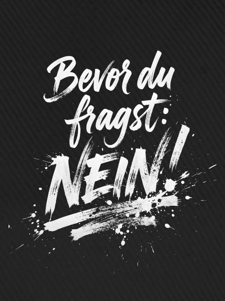 BEVOR DU FRAGST: NEIN!