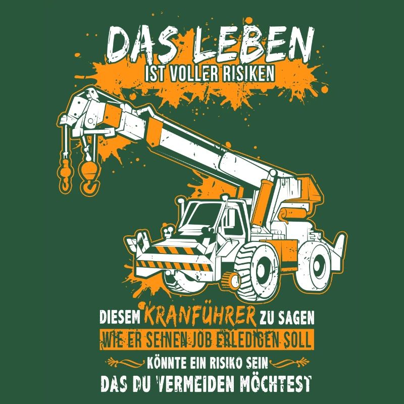 Kranführer mit Autokran oder Kran LKW