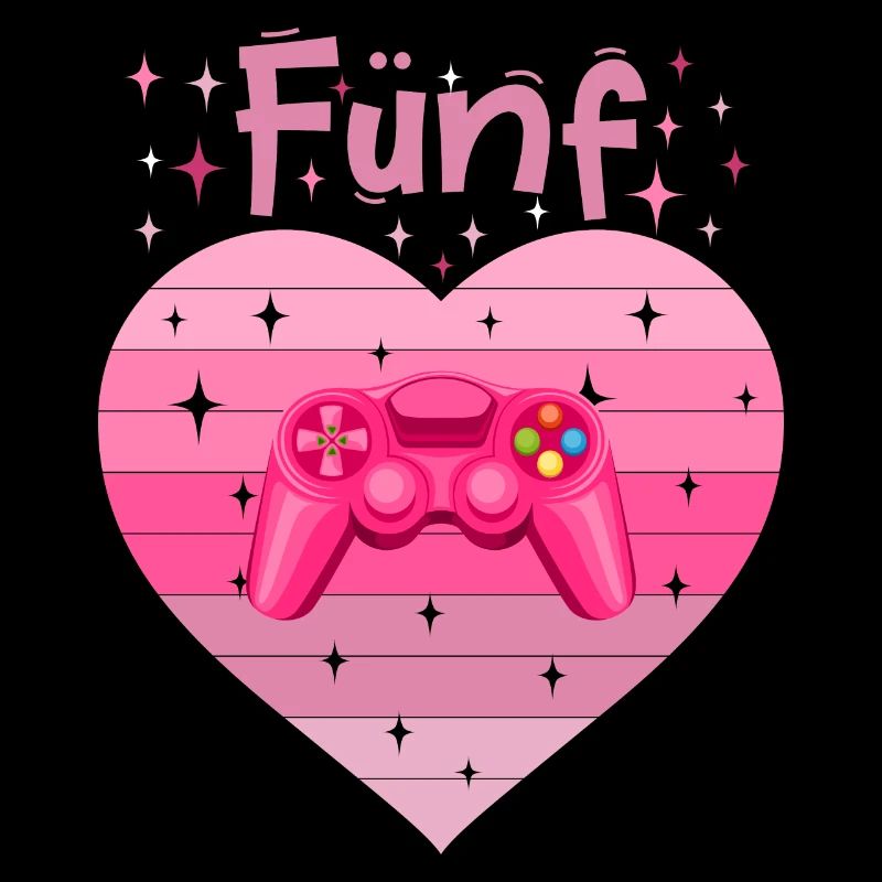 Mädchen Tochter 5. Geburstag Gaming Controller