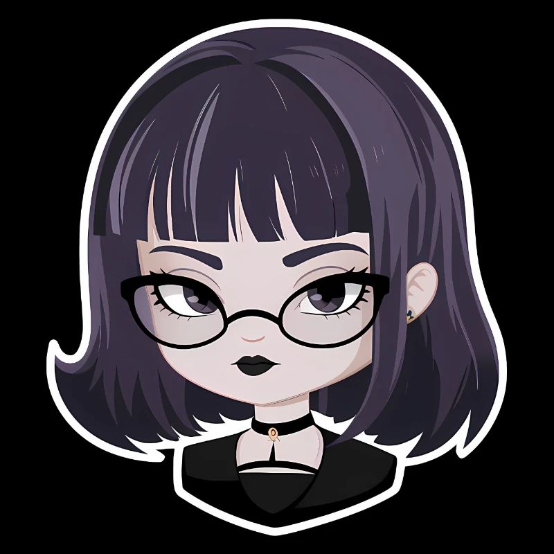 Anime Gothic-Mädchen