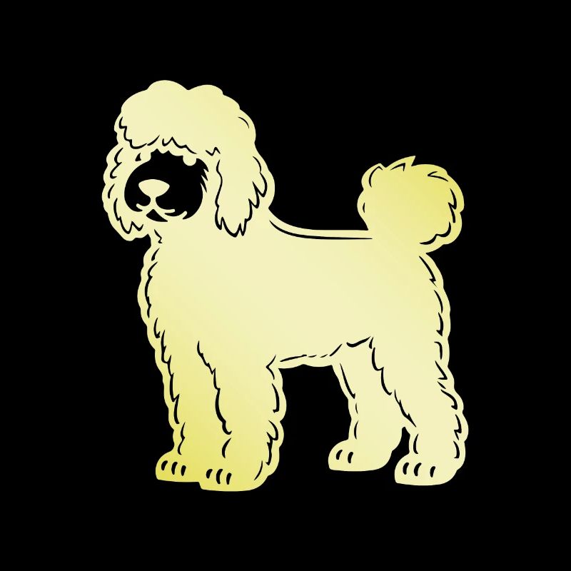 Silhouette de chien caniche