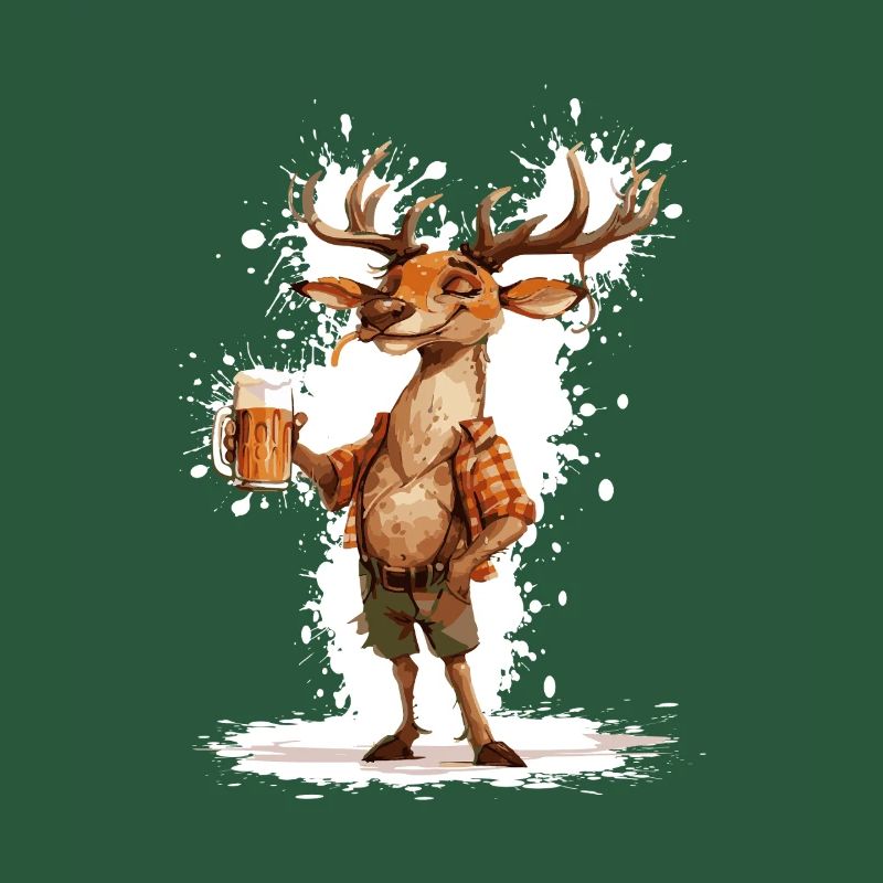 Hirsch Bier Lustig
