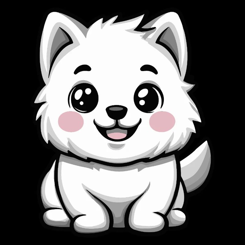 Samojede Hund Niedlich