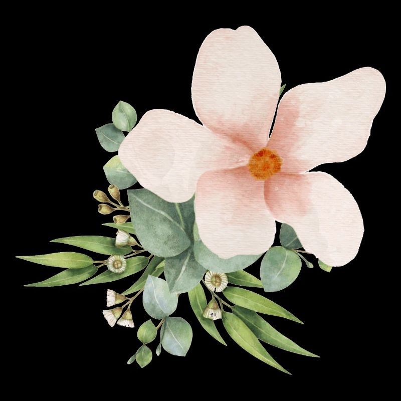 Fleur peinte