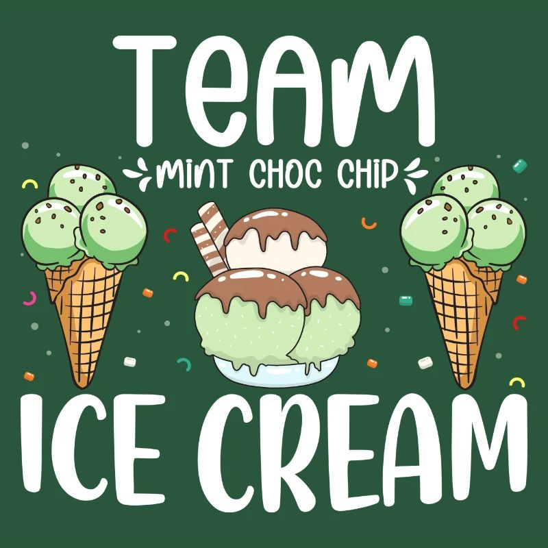 Team Mint Choc Crème glacée Cornet Crème glacée Crème glacée