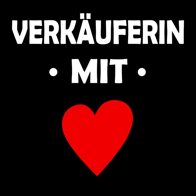 Verkäuferin mit Herz