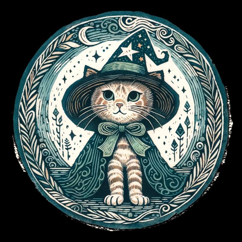 Kätzchen-Katze-Zauberer