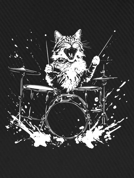 Funny Cat Drums