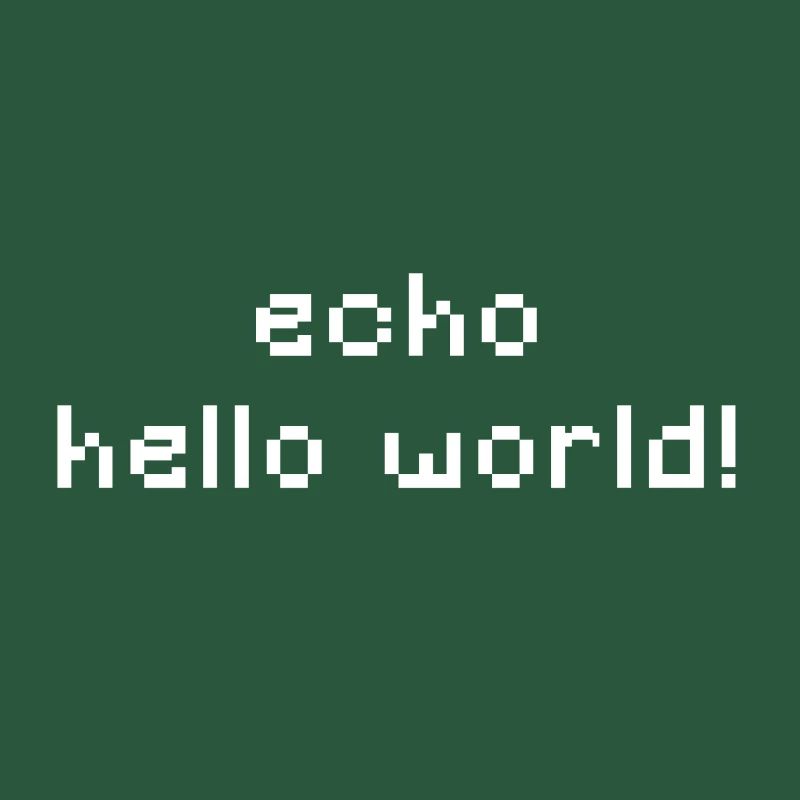 ITler - echo hello world - CLI CMD