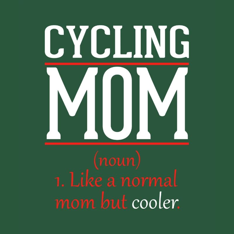 Radfahren Mama wie eine normale Mutter nur cooler