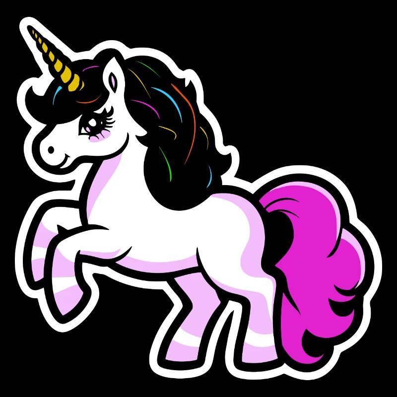 Einhorn - Pink - Bunt